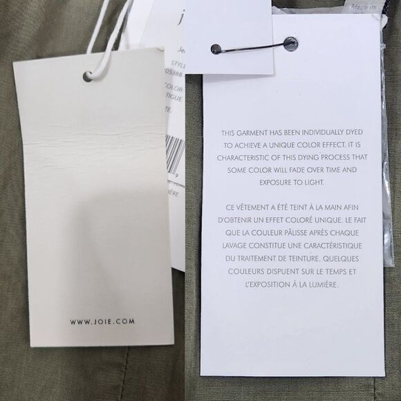 Joie NWT Olive Green Jenita Utility Jacket Size L NWT - Picture 12 of 16